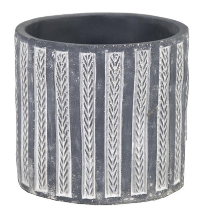 Luxe Bloempot ALLEGRA Grijs – D15 H15 cm - Lucy's Living