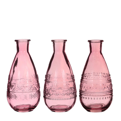 Luxe Vaas RAVENNA Roze – D8 H16 cm - PER 3 STUCK - Lucy's Living