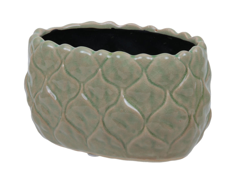 Luxe Bloempot FLOWERPOT Groen – ø 20x10 cm - Lucy&