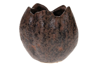 Luxe Bloempot SIENNA Grijs/Zwart – ø 10 cm - Lucy's Living
