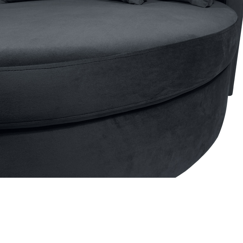 Luxe XXL Fauteuil SOFIE Black - ø115 x H58 - Lucy&