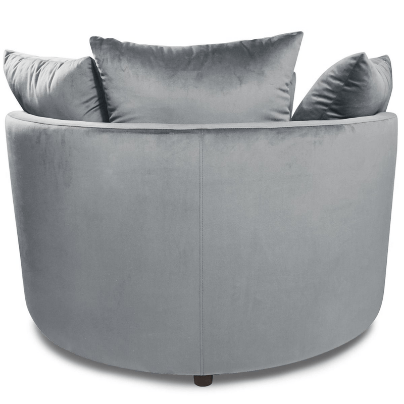 Luxe XXL Fauteuil SOFIE Grey - ø115 x H58 - Lucy&