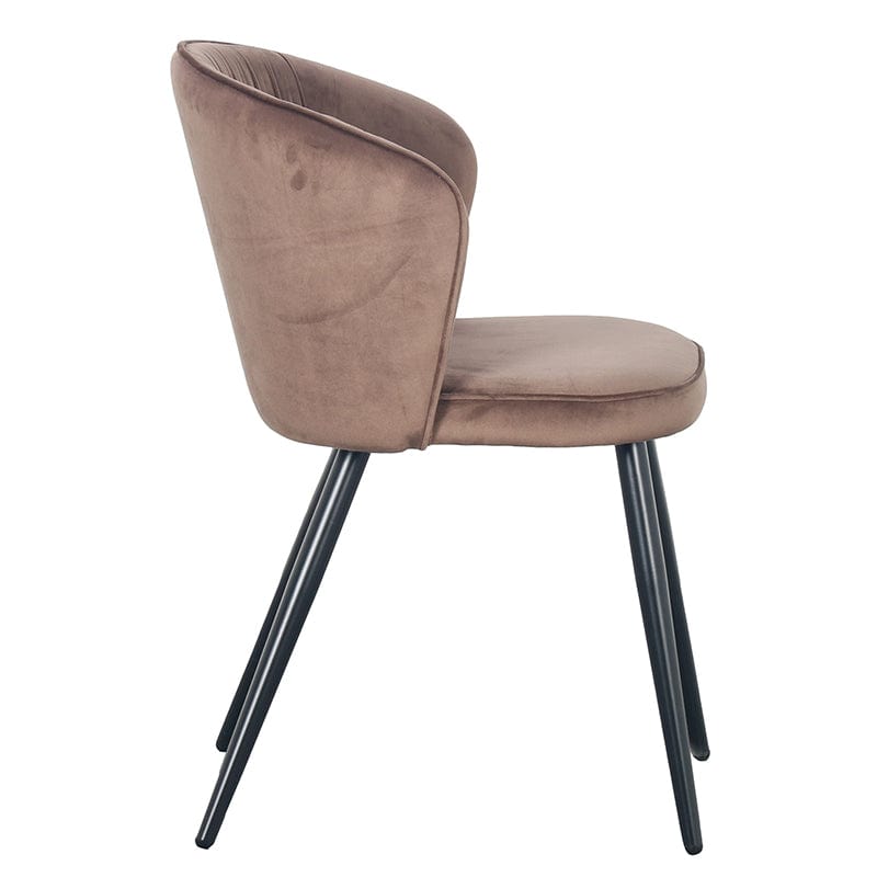 Luxe Eetkamerstoel RIVER Brons – ø 53x56x78 cm - Lucy&