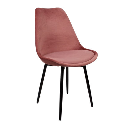 Luxe Eetkamerstoel LEAF Roze – ø 47x52.5x87 cm - Lucy's Living