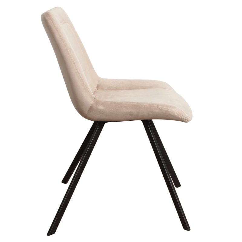 Luxe Eetkamerstoel  RAY Wit – ø 48x59x83 cm - Lucy&