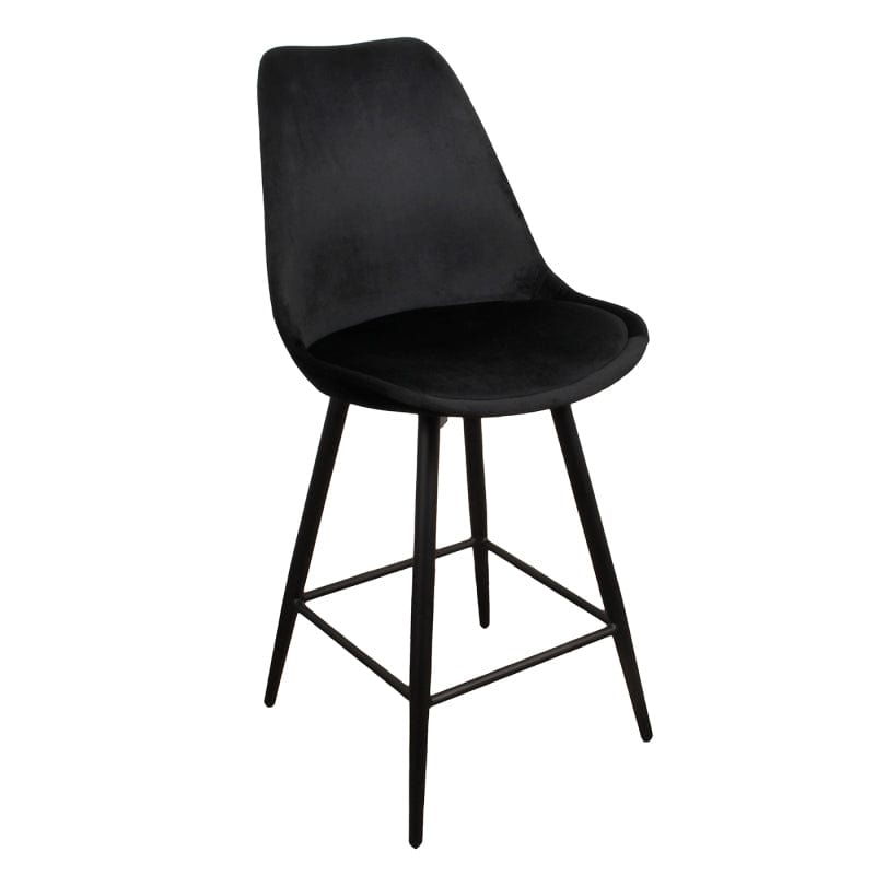 Luxe Barkruk LEAVE ME Zwart – 104 x 54,5 x 47 cm - Lucy&