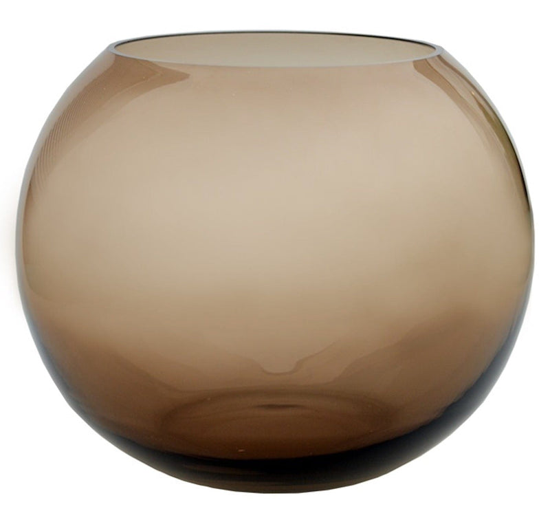 Luxe Vaas ZAMBEZI Taupe – ø25 x H20,5 cm - Lucy&
