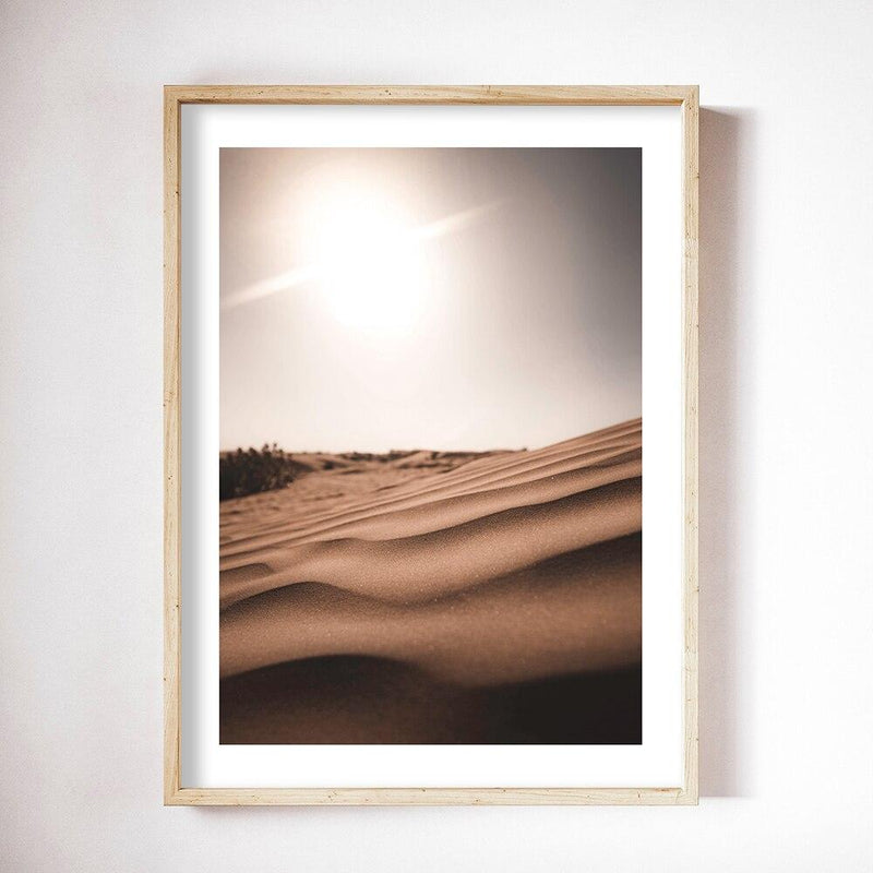 Desert with Sun NO1 Poster - Lucy&