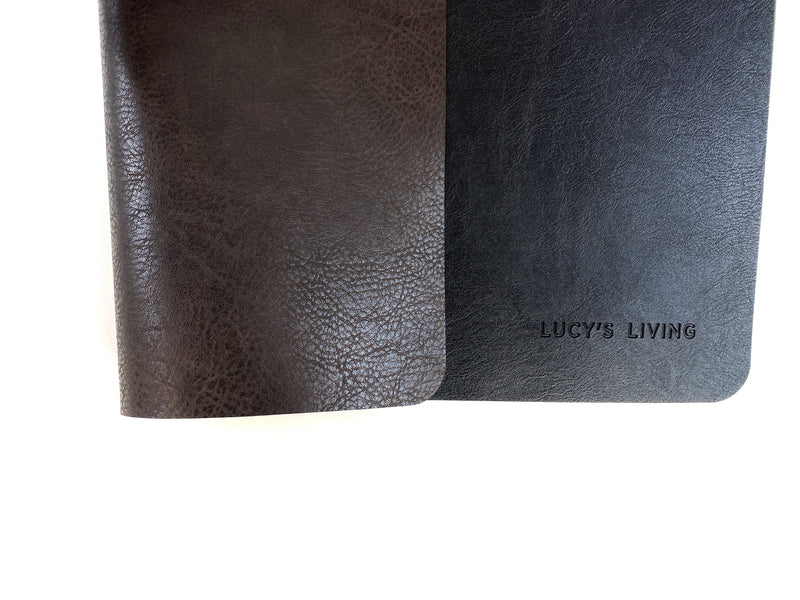 Luxe Placemat ALLORA - 45 x 30 cm - Bruin/Zwart - Lucy&