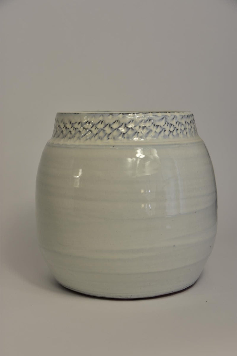 Luxe Bloempot AGNESCA Wit – D20 H20 cm - Lucy&