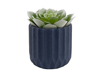 Luxe Bloempot PALOMA Blauw - D 18 cm - Lucy's Living