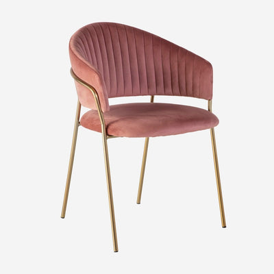 Luxe Eetkamerstoel SILLA Roze – ø 58x60x83 cm - Lucy's Living