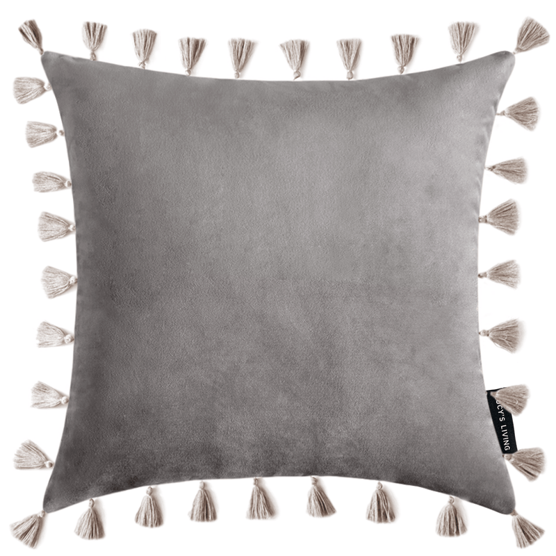 Luxe sierkussen Velvet FRINGE - 50 x 50 cm - Lucy&