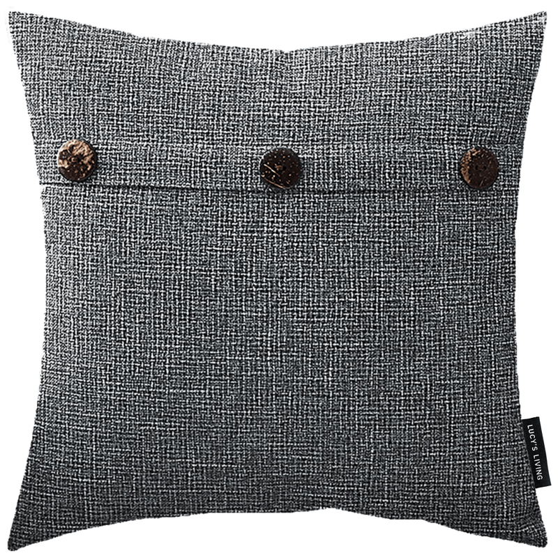 Luxe sierkussen BUTTON - 45 x 45 cm - Lucy&